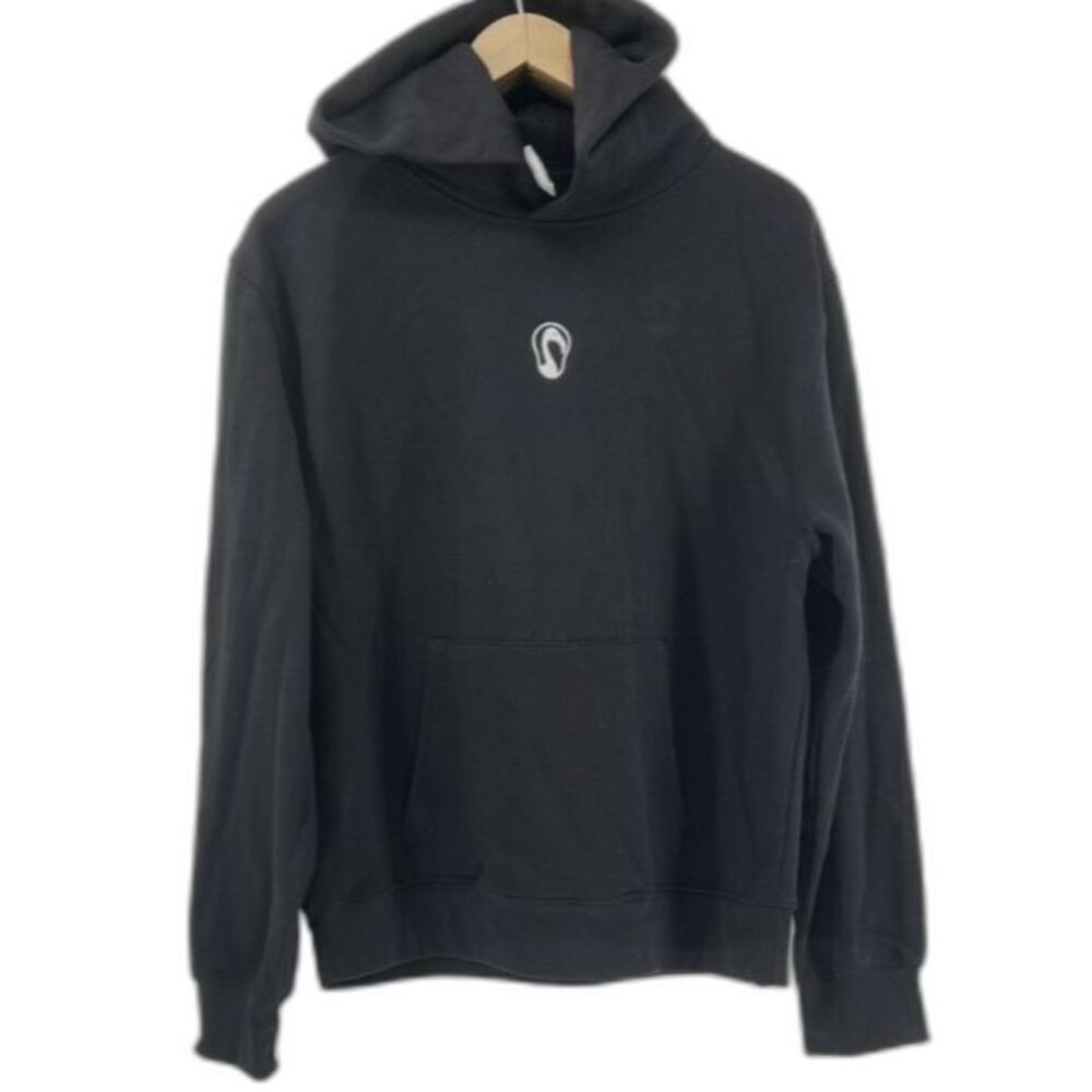 Signature LA Heavyweight Hoodie Mens Medium Black Streetwear Boxy Skate Pullover